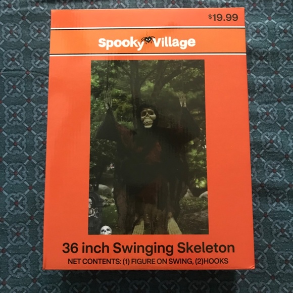 Spooky Village 36” Swinging Skeleton NWT - Picture 4 of 7